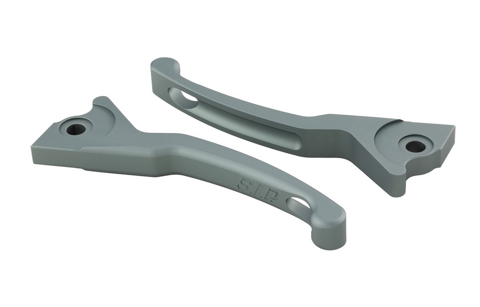 Set di leve sportive freno Shorty per Vespa, destra e sinistra, grigio opaco