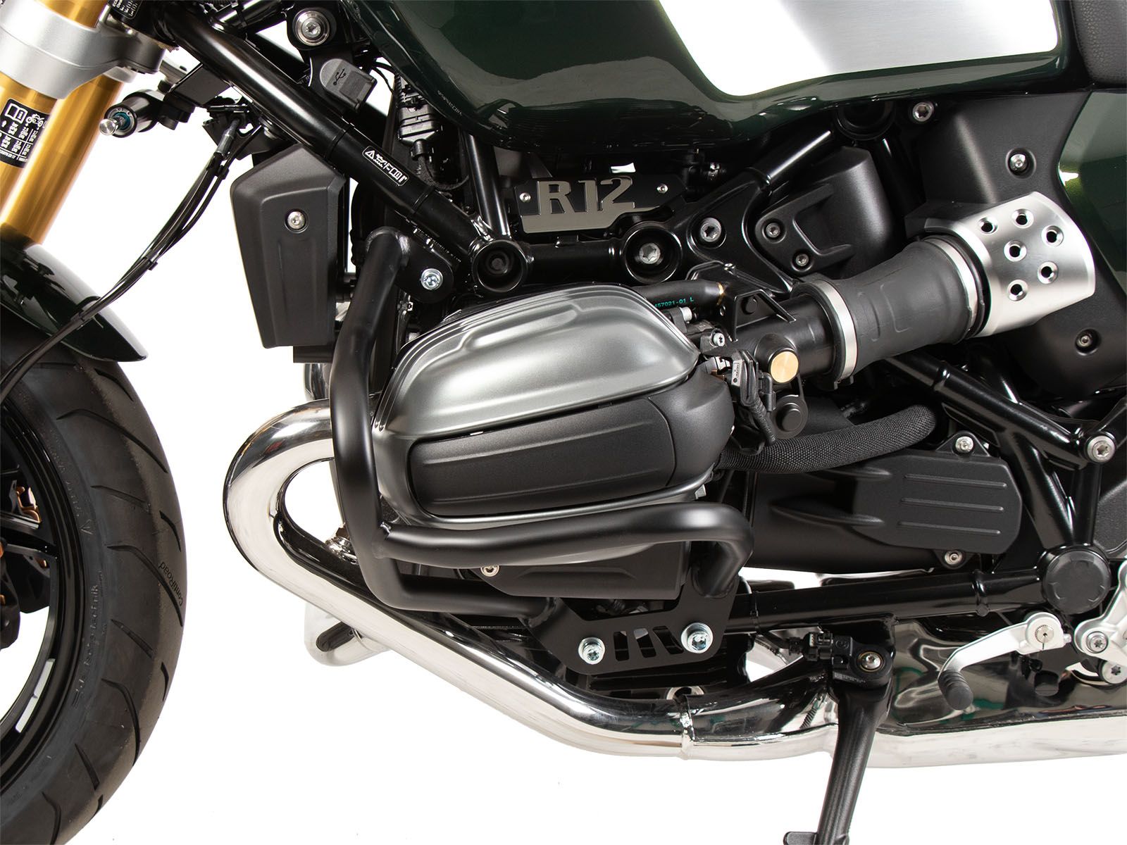 Protezione motore nera per BMW R 12 (24-) Hepco & Becker