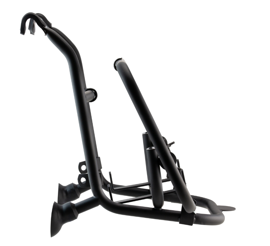 Portapacchi anteriore per Vespa PX 80-200cc, pieghevole, nero