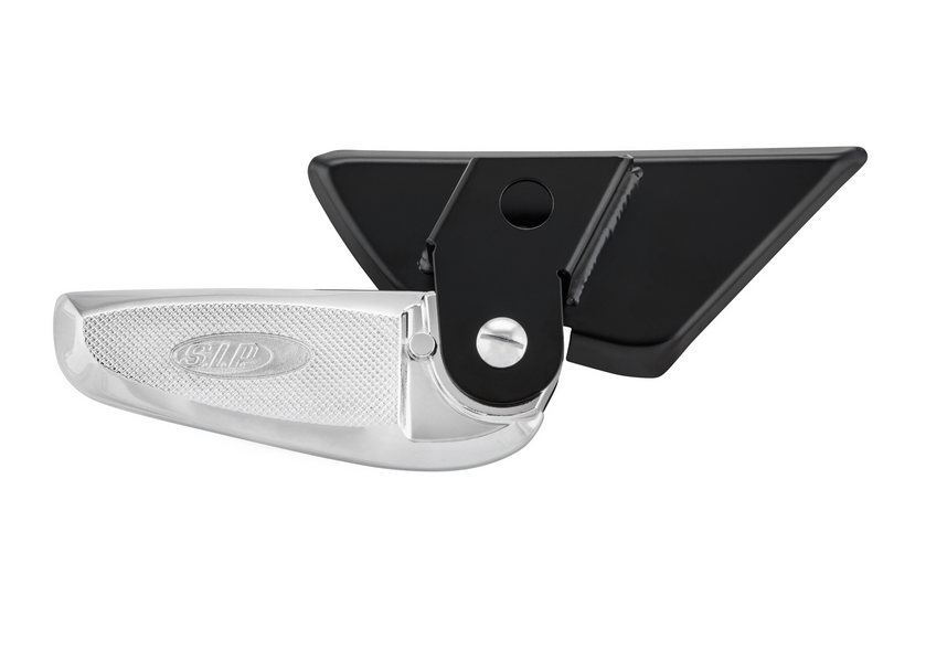 Pedane destra e sinistra per Vespa LX /LXV /S 50-150cc, nero/cromo
