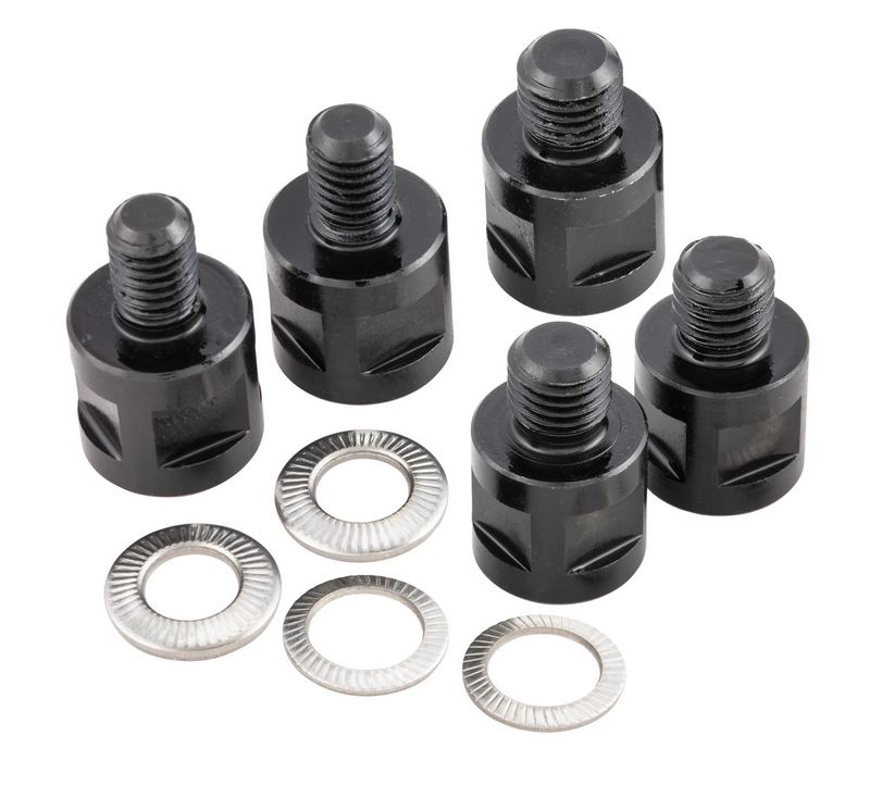 Adattatore per specchio RIZOMA "Direct Mount" per Vespa, anodizzato nero