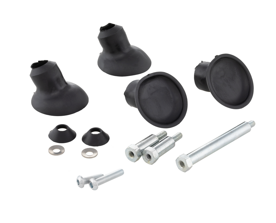 Portapacchi anteriore per Vespa GTS /GTS Super HPE /GTV 125/300 ('19-), pieghevole, nero opaco