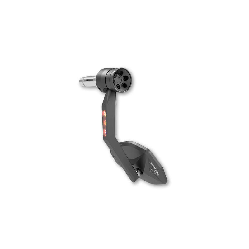 HIGHSIDER pro Specchio da manubrio Victory-RIM nero con indicatore LED (1 pezzo)