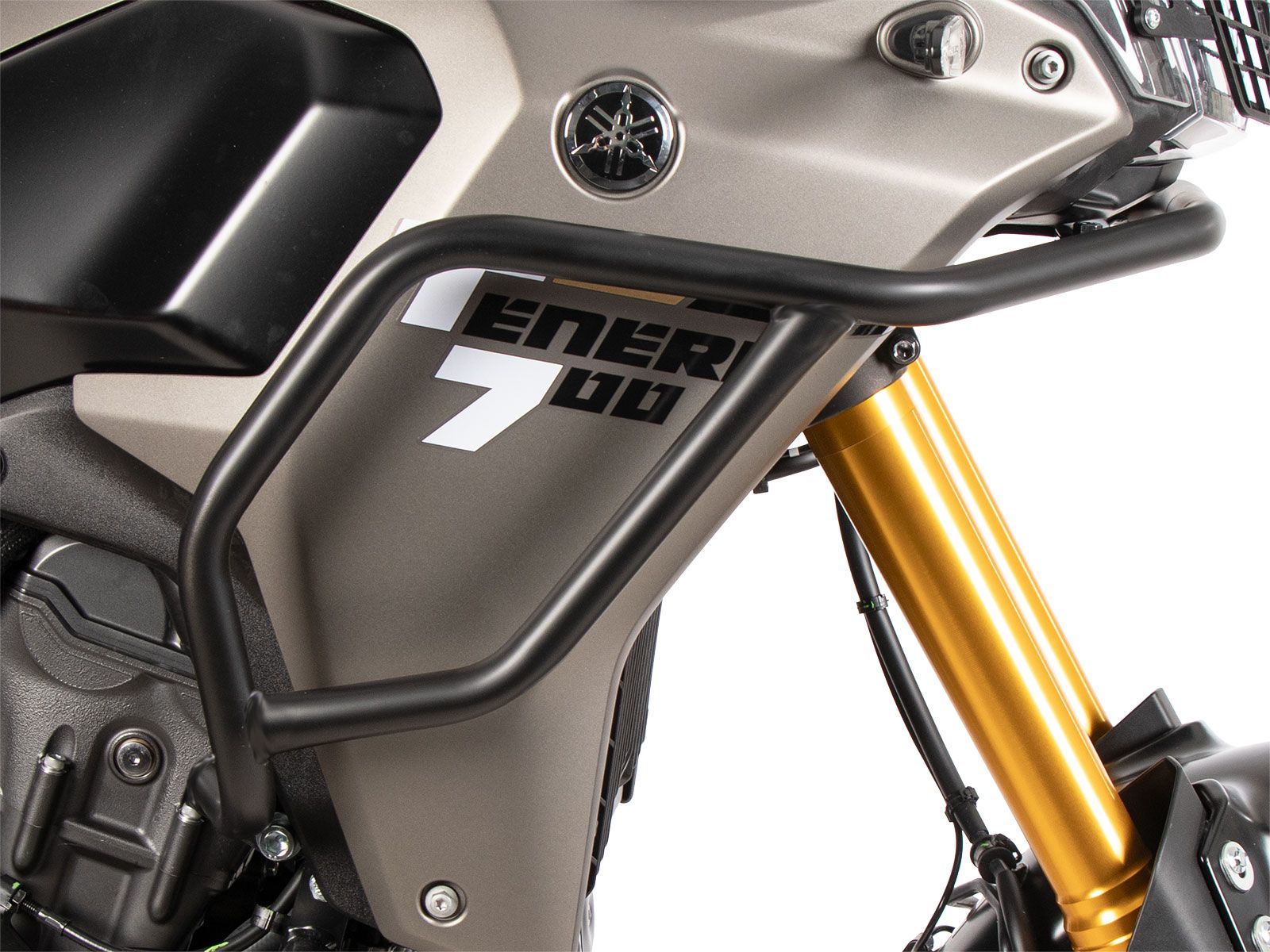Barra di protezione serbatoio nera per Yamaha Ténéré 700 (25-) Hepco & Becker