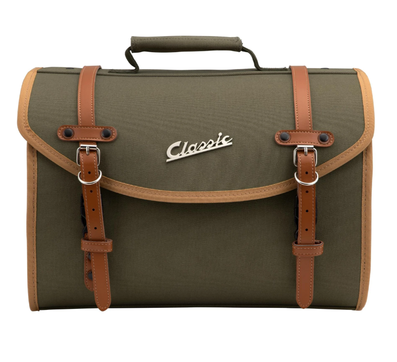 Borsa "Classic" grande per Vespa, in tela, oliva
