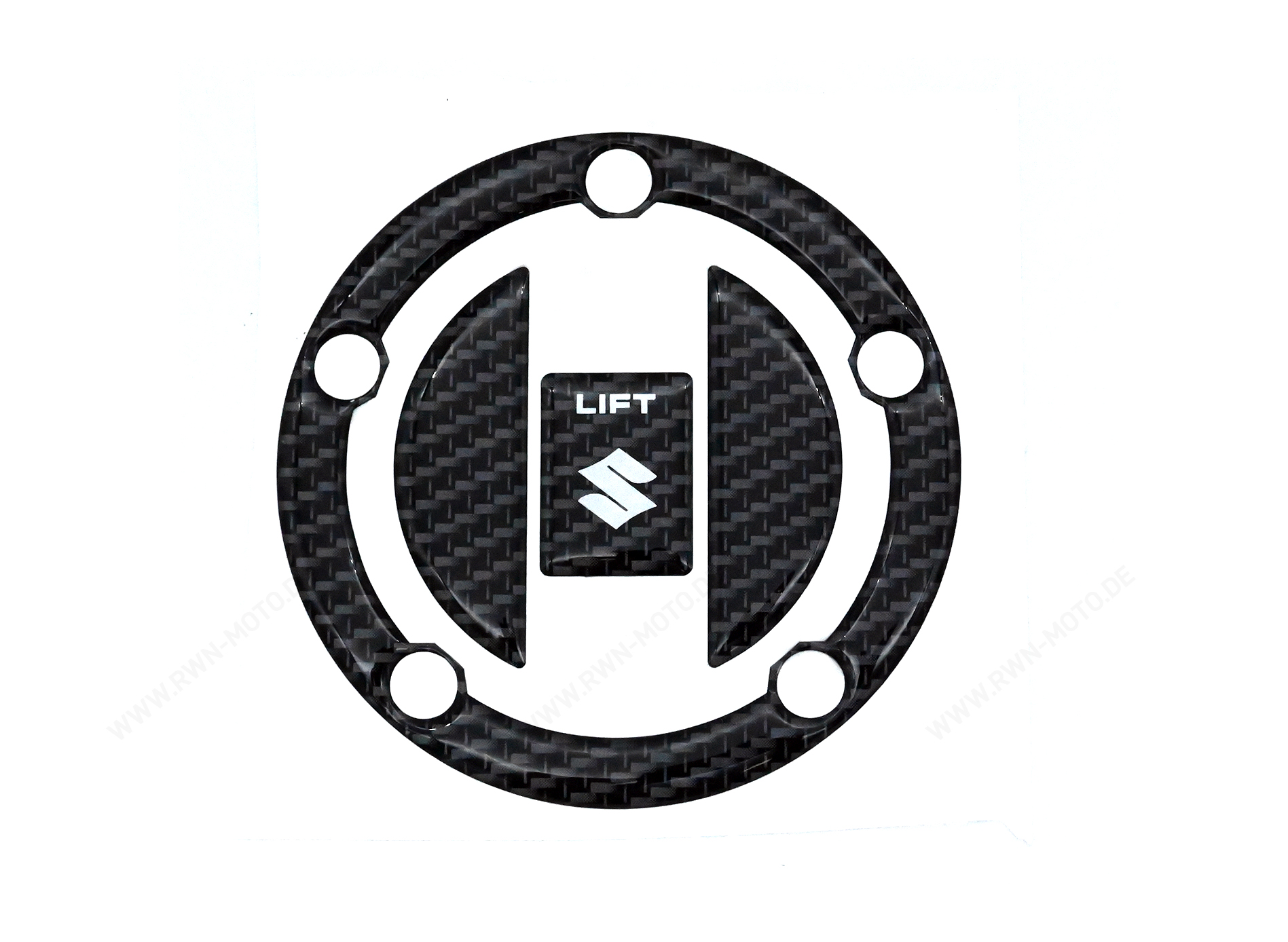 Protezione tappo serbatoio, carbon look per Suzuki GSX-R1000 BJ. 2005 - 2006/ 2007-2008/ 2009-2011/ 2012-2016