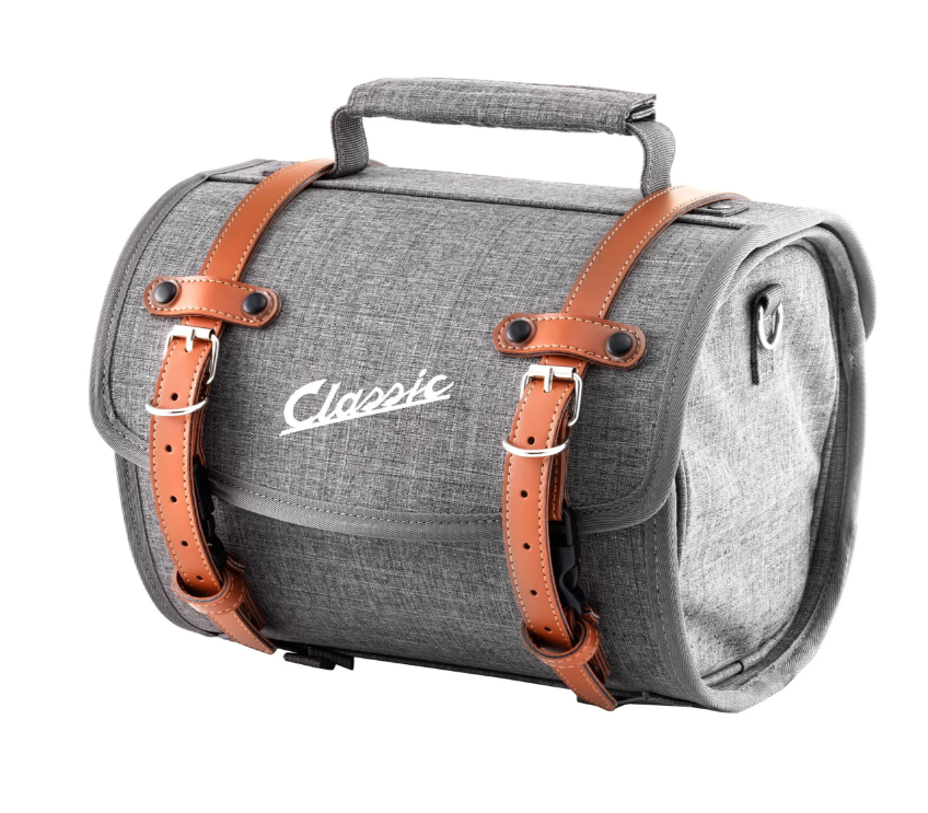 Borsa "Classic" piccola per Vespa, nylon, grigio