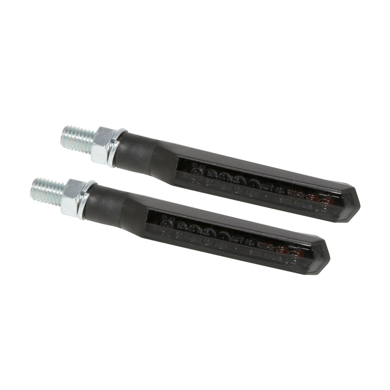 HIGHSIDER Smart Run-TS Indicatore di sequenza a LED alloggiamento nero / lente grigio fumo (coppia), anteriore e posteriore