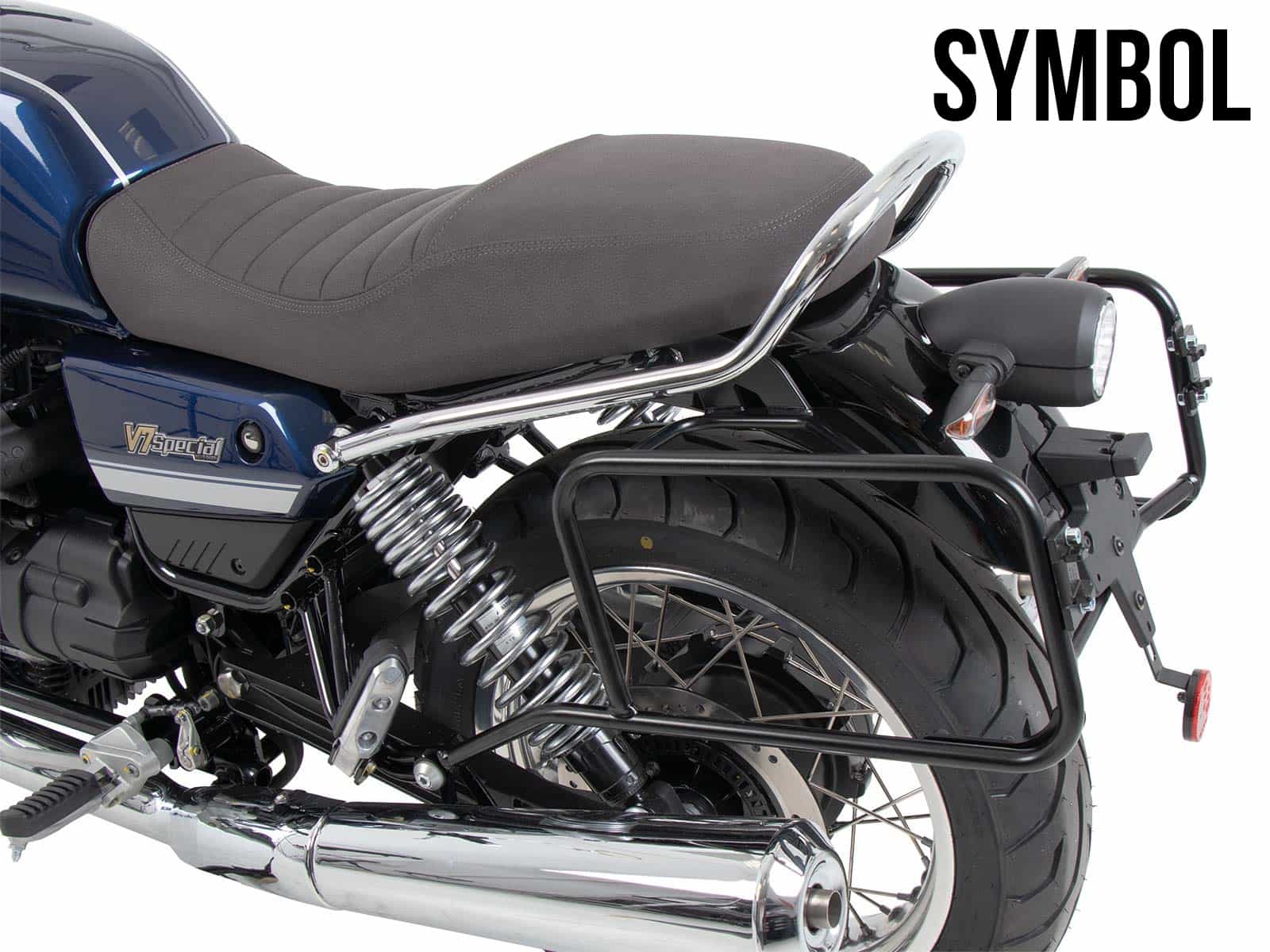 Portavaligie laterale avvitato cromato per Moto Guzzi V7 Special/Stone/Centenario (21-24) Originale