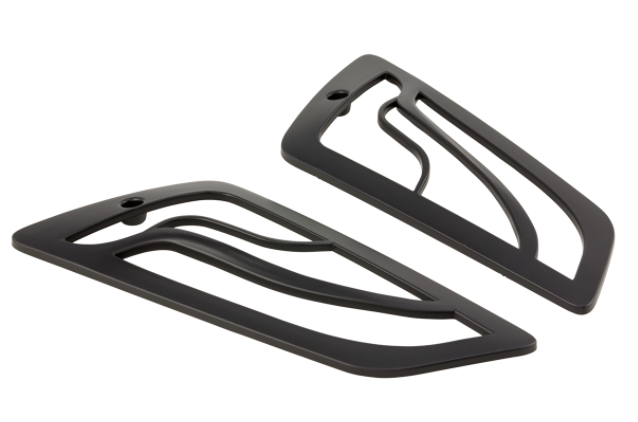 Griglia frecce destra e sinistra, anteriore per Vespa GTS/​GTS Super/​GTV/​GT 60/​GT/​GT L, nero opaco