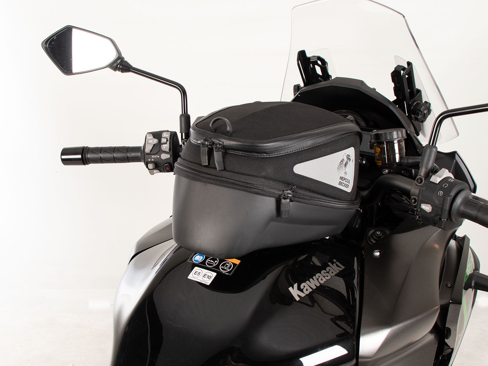 Anello serbatoio di base con blocco borsa serbatoio per Kawasaki Versys 1100 /SE (25- ) Hepco & Becker