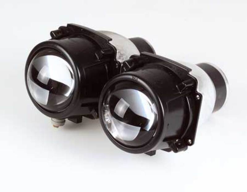 Faro intelligente HIGHSIDER Ellissoide nero, omologato E (coppia)