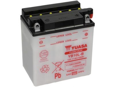 Batteria Yuasa YB10L-B, 12 V, 11 A, standard, senza pacco acido, 135x90x145