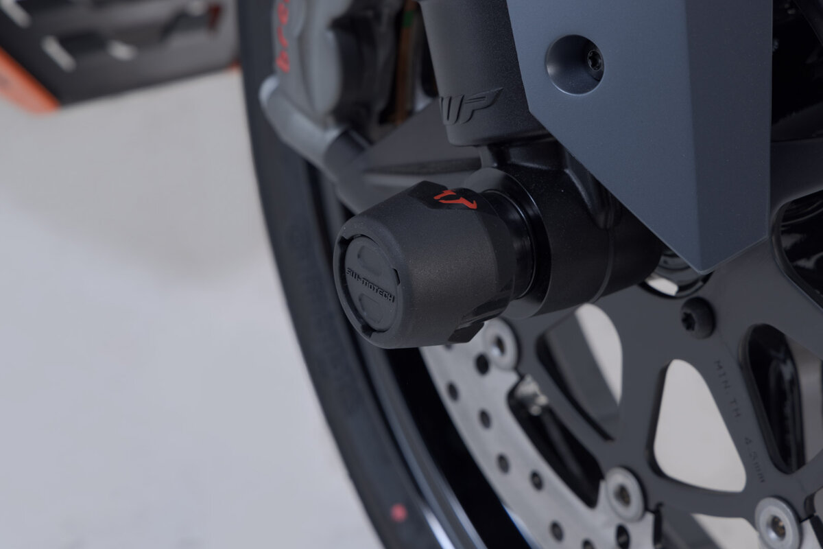 SW-Motech Kit paracolpi per asse anteriore nero per modelli KTM - SW Motech
