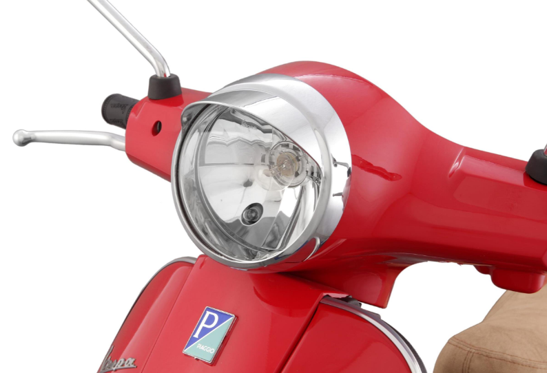 Anello lampada con paralume per Vespa LX 50-150ccm, cromo