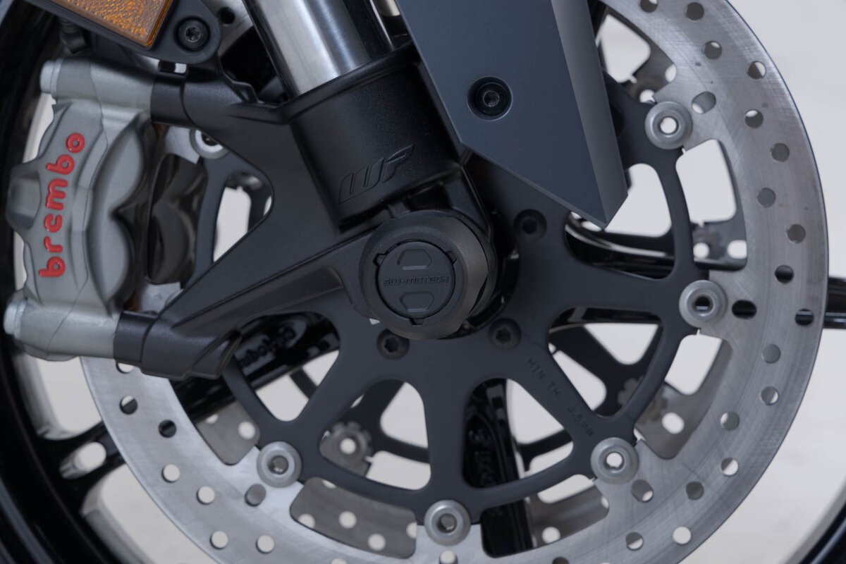 SW-Motech Kit paracolpi per asse anteriore nero per modelli KTM - SW Motech