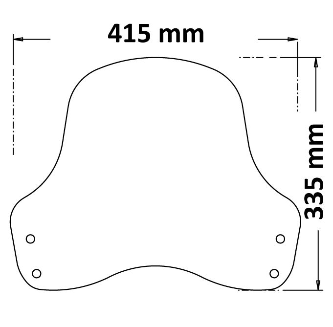 Cupolino media per BMW R nineT Urban G/S (21-23)