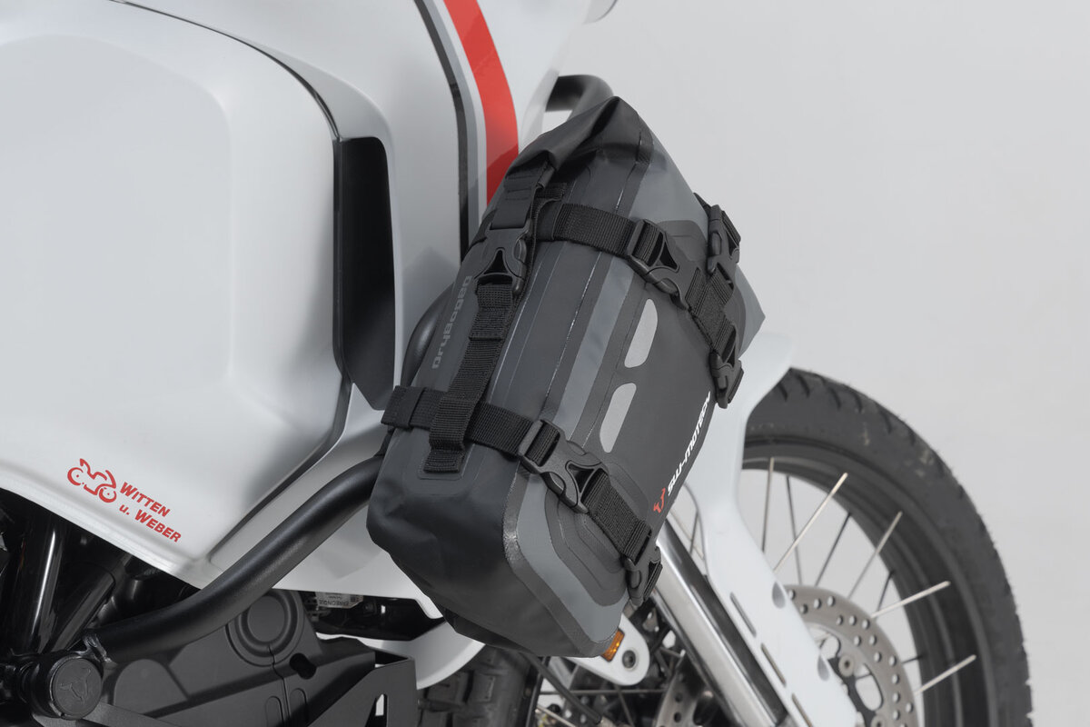Borsa posteriore Drybag 80 per Aprilia RS 660, nero/grigio - SW Motech