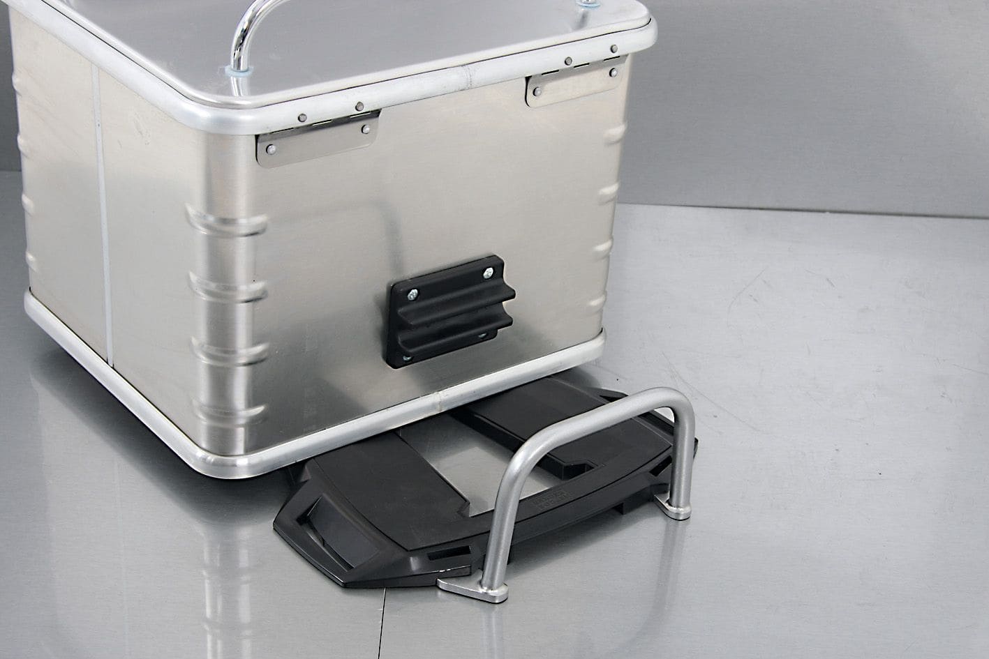 Staffa per bauletto argento per Alurack Hepco & Becker