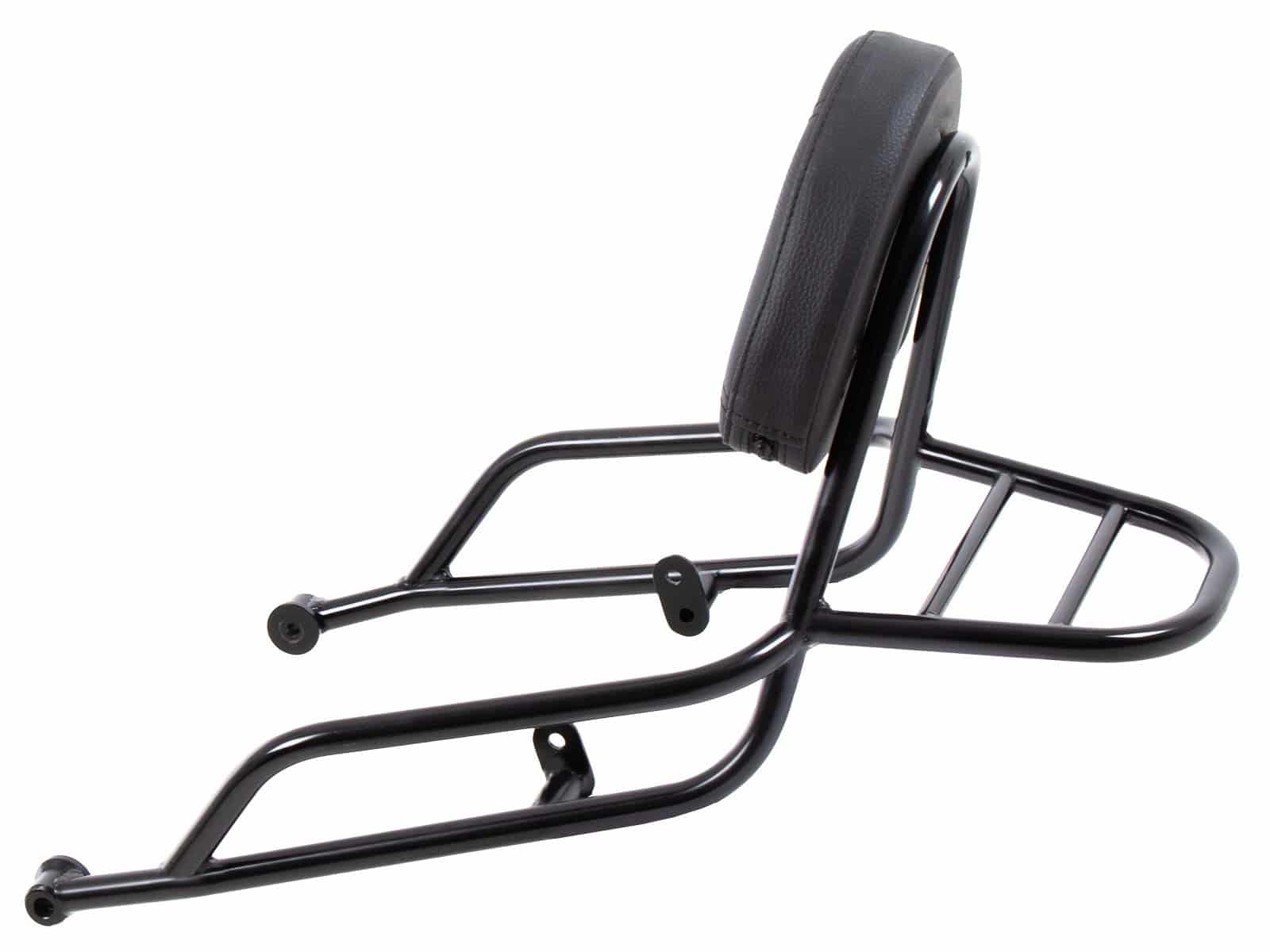Sissybar con portapacchi nero per Moto Guzzi V7 850 Sport (25-) Hepco & Becker