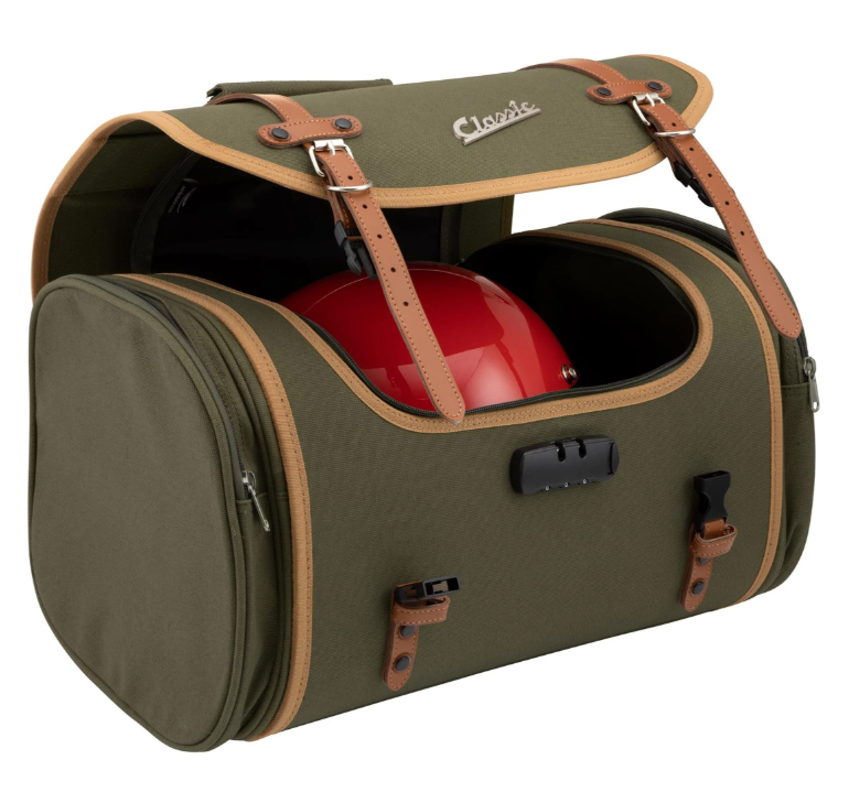 Borsa "Classic" grande per Vespa, in tela, oliva