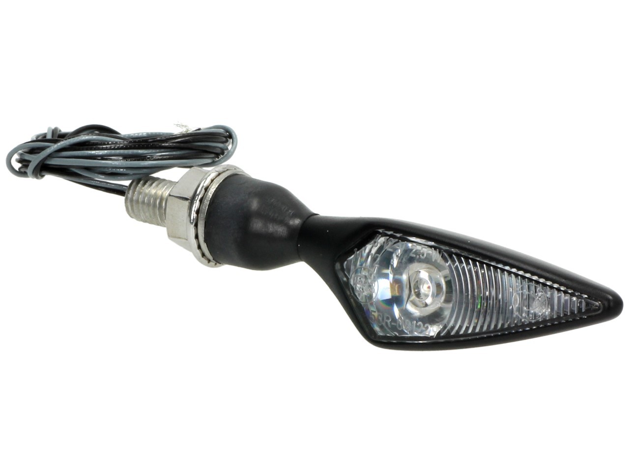 Indicatore Kellermann, rombo, acciaio, LED, VL/HR, 12 V, nero satinato, M8x20, omologato E
