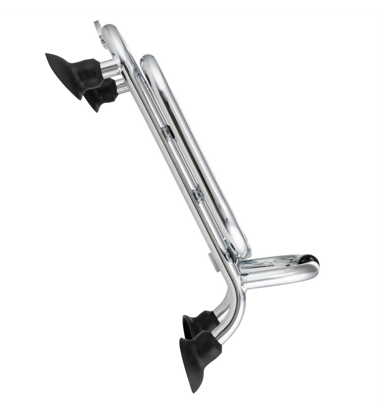 Portapacchi anteriore per Vespa GTS /GTS Super HPE /GTV 125/300 ('19-), pieghevole, cromato