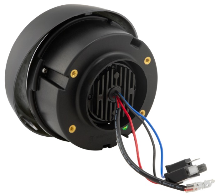 Faro LED per Vespa Primavera 50-150ccm 2T/​4T (-'18), nero opaco