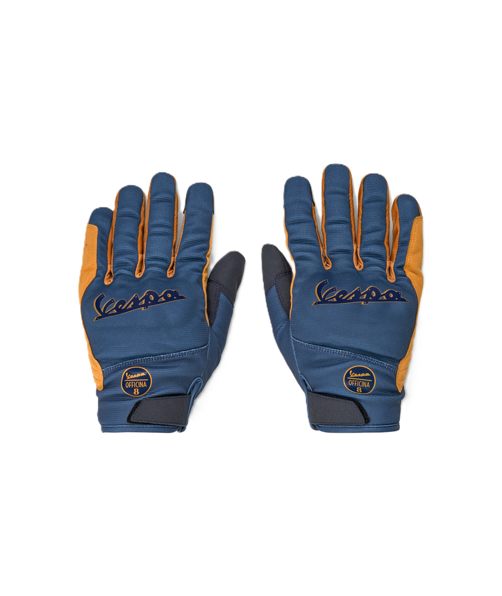 Guanti Vespa Officina 8 blu giallo