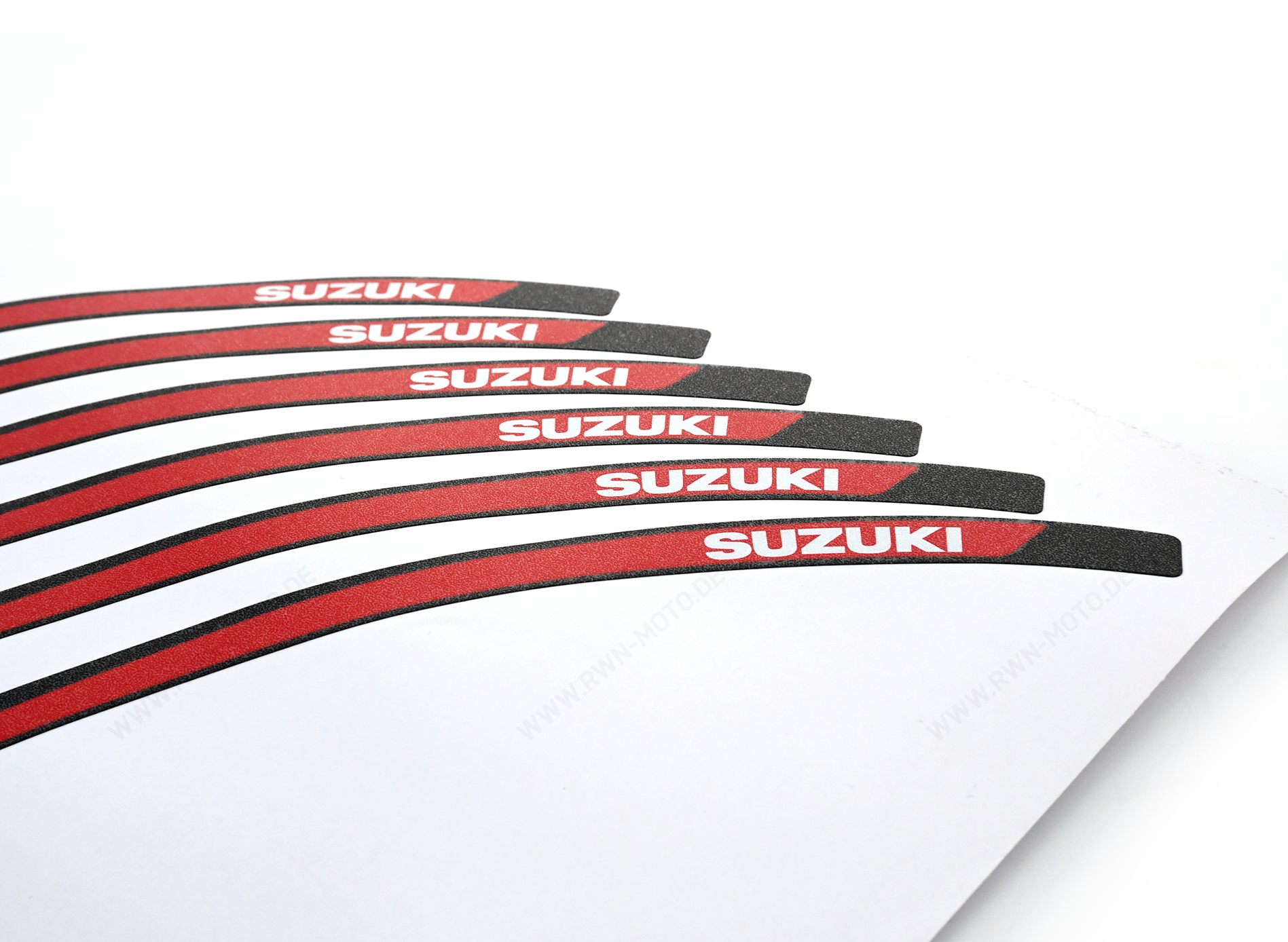 Decorazione bordo cerchio rosso/nero per Suzuki GSX-8R / GSX-8T (25-) / GSX-S 1000 GX (24-) Originale