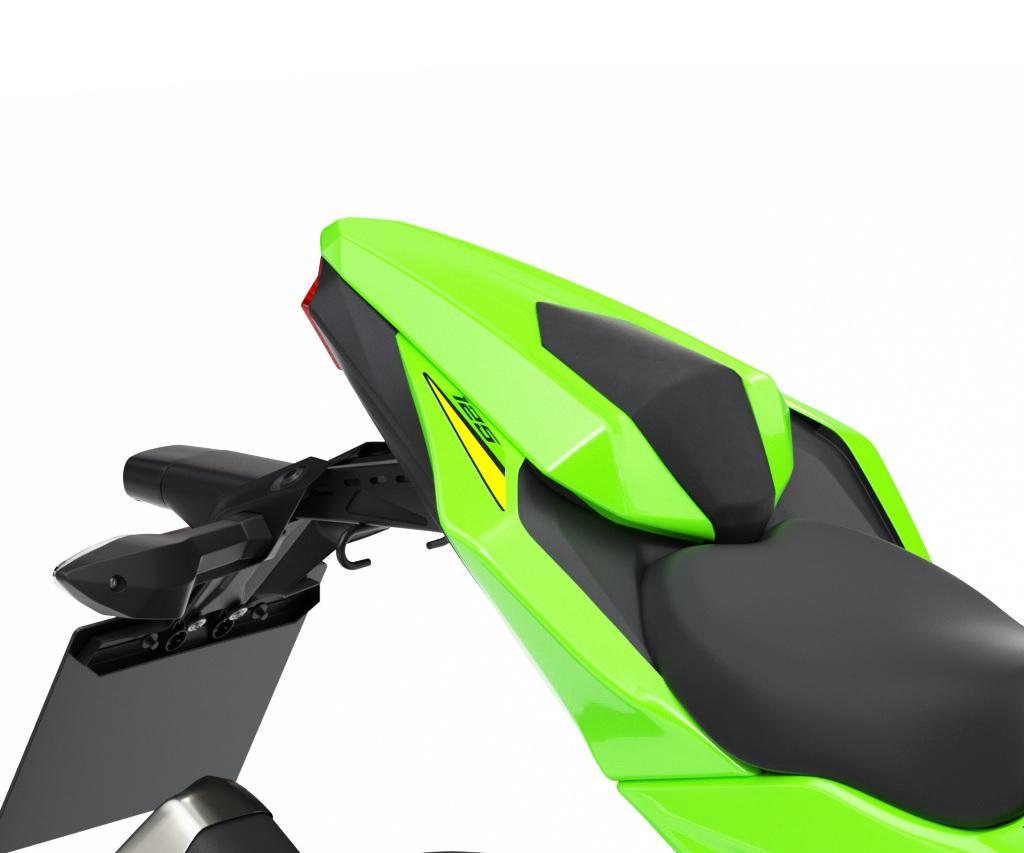 Coprisella passeggero "777 GRN Lime Green" per Kawasaki Ninja /Z 125
