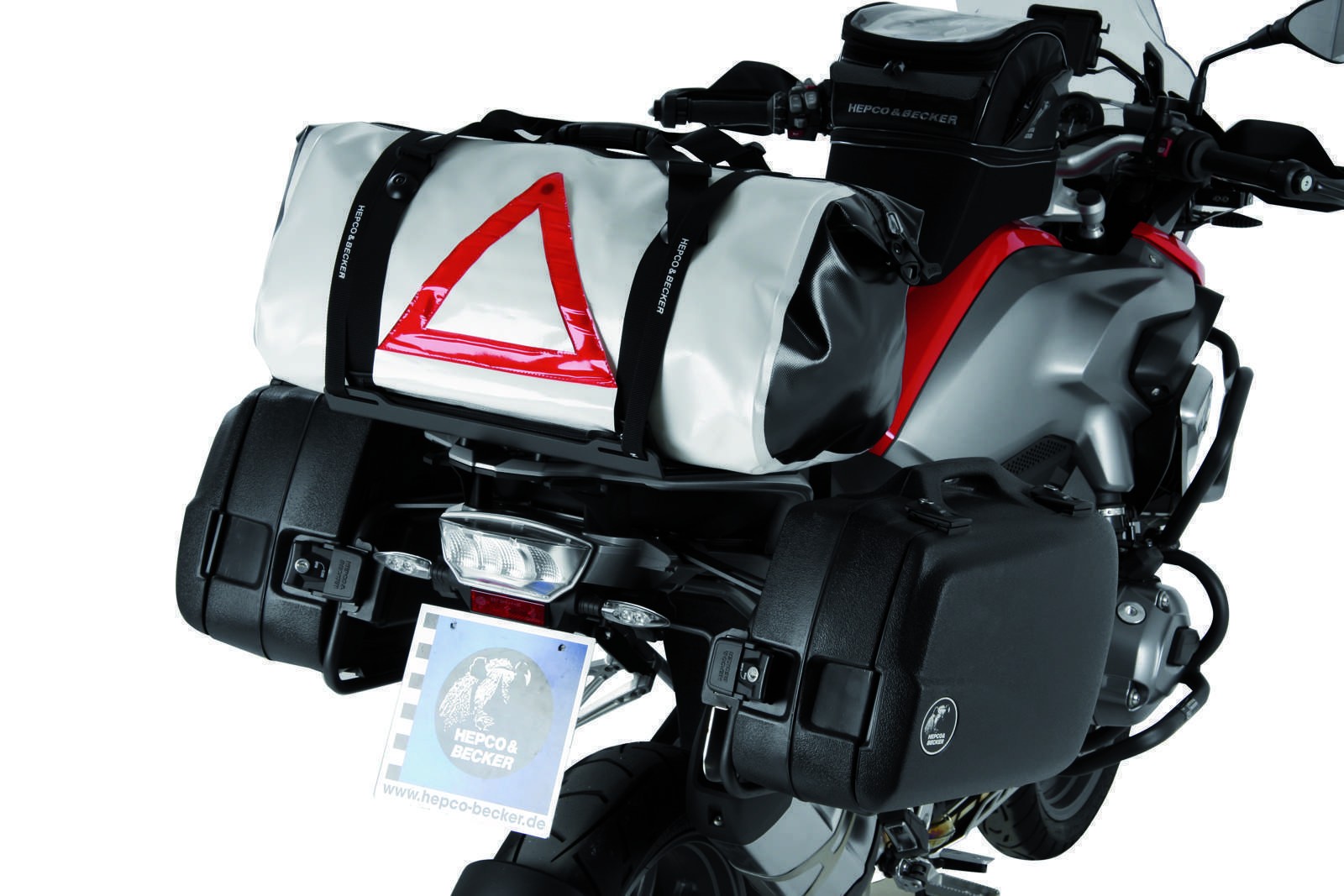 Set di cinghie di tensione 2x1,8 m per borse da viaggio Hepco & Becker