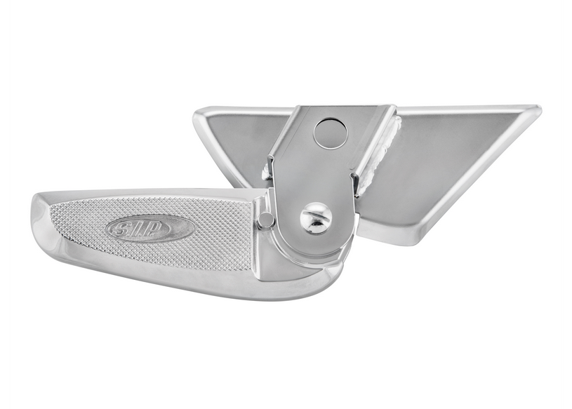 Pedane destra e sinistra per Vespa LX /LXV /S 50-150ccm, cromo/cromo