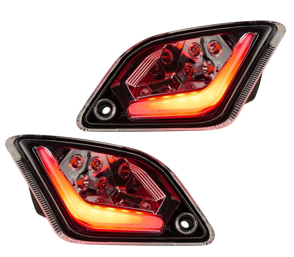 Kit indicatore di direzione posteriore destro/sinistro per Vespa GTS/GTS Super/GTV 125-300cc ('14-), trasparente