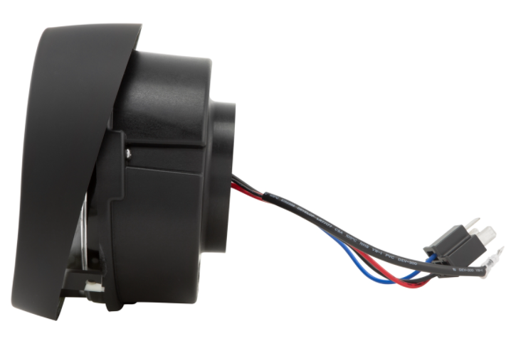 Faro LED per Vespa Primavera 50-150ccm 2T/​4T (-'18), nero opaco