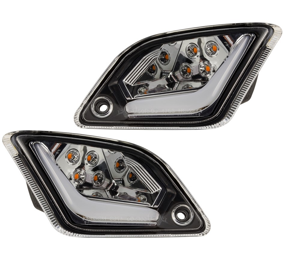 Kit indicatore di direzione posteriore destro/sinistro per Vespa GTS/GTS Super/GTV/GT 60/GT/GT L ('03-'13), trasparente