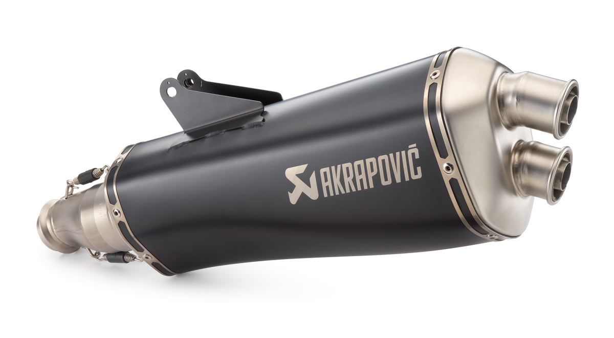 Sistema di scarico Akrapovic Slip-On LINE nero per 690 Enduro / SMC (Bj.19-)