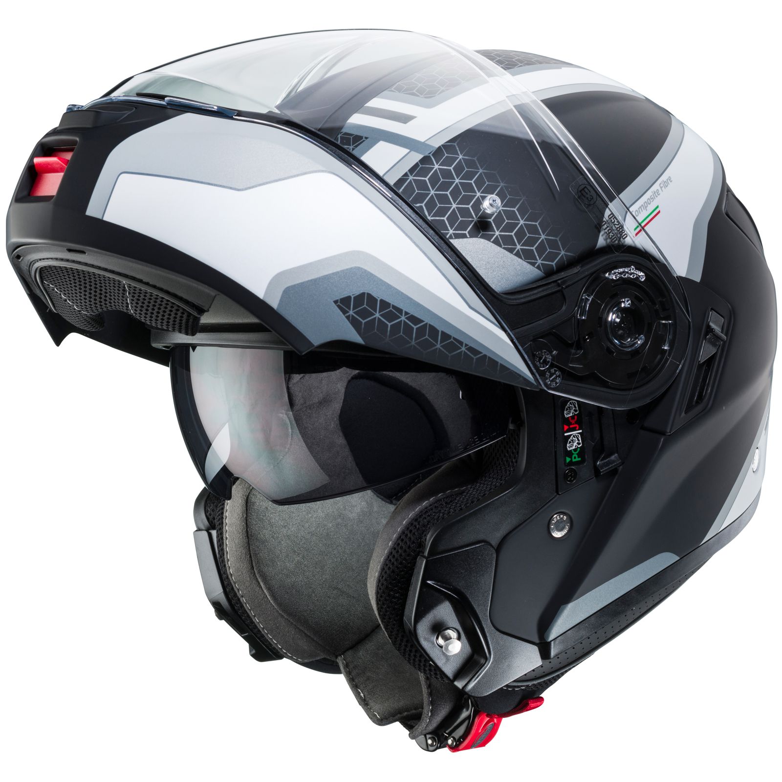 Caberg Casco Levo Sonar, nero opaco/bianco antracite