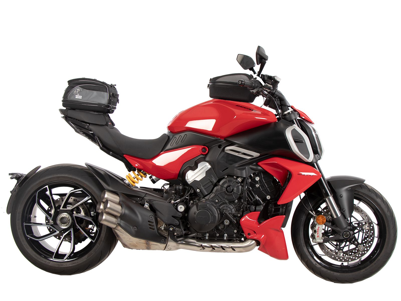 Anello serbatoio di base con blocco borsa serbatoio per Ducati Diavel V4 (23-) Hepco & Becker