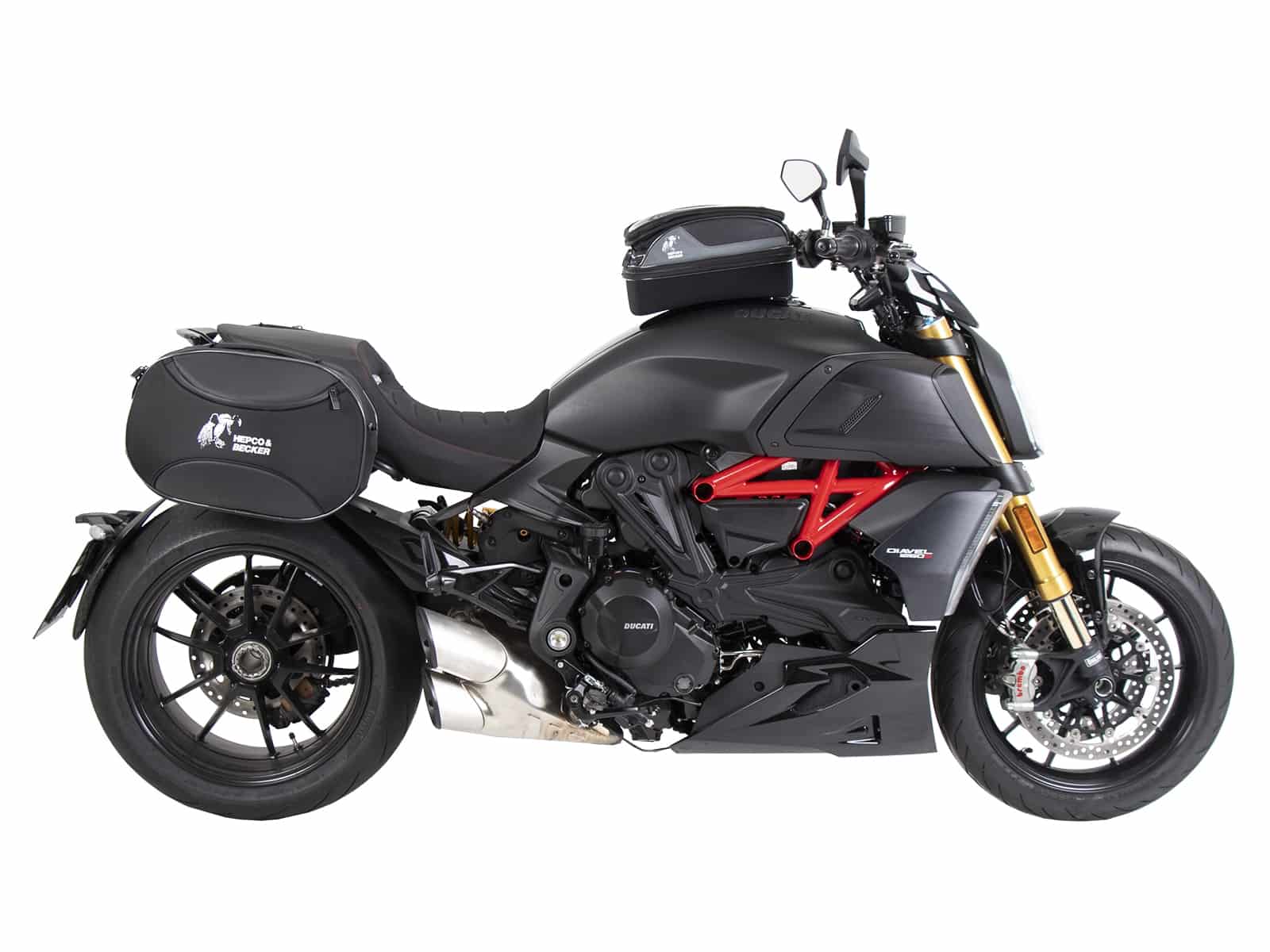 Anello serbatoio di base con blocco borsa serbatoio per Ducati Diavel 1260 /S (19-22) Hepco & Becker