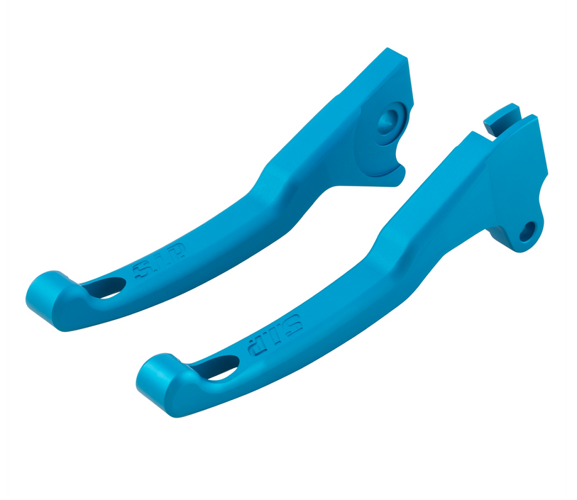 Set leva freno sportiva Shorty per Vespa LX /LXV /S /Primavera /Sprint 50-150ccm, blu opaco