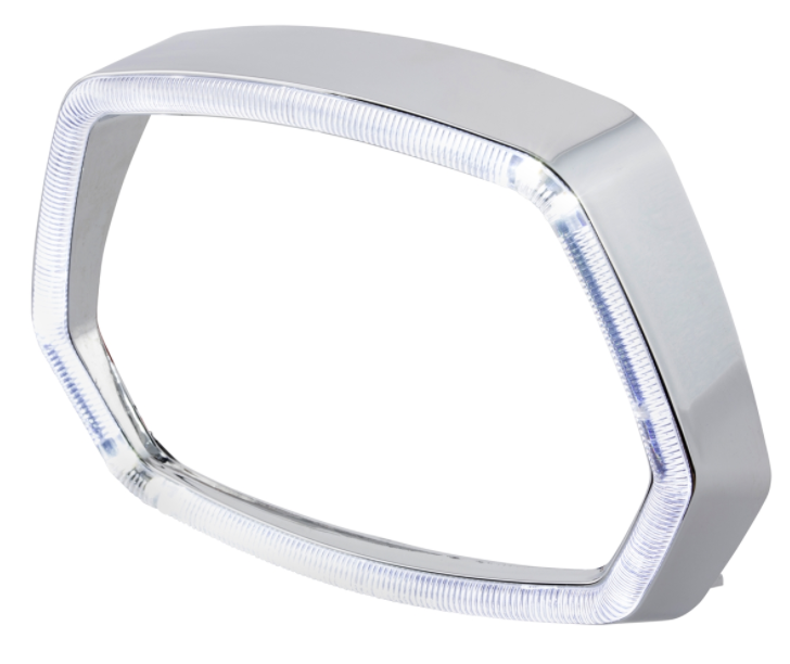 Anello fanale cromato Anello luminoso a LED per Vespa Sprint 50ccm 2T/​4T ('13-'18)