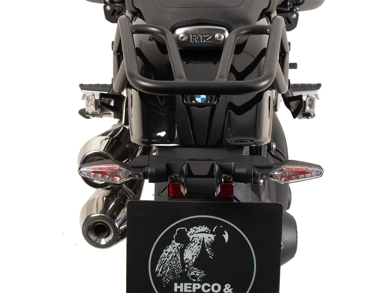 Portapacchi tubolare nero per BMW R 12 (24-) Hepco & Becker
