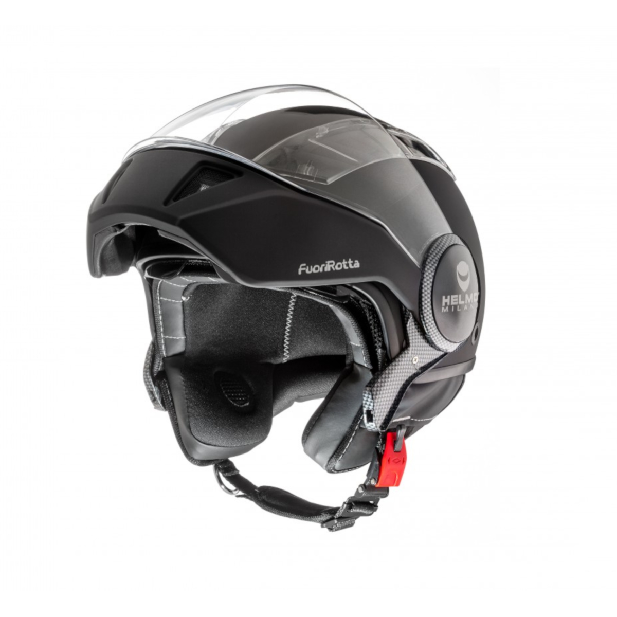 Casco integrale Helmo Milano, FuoriRotta, nero, opaco