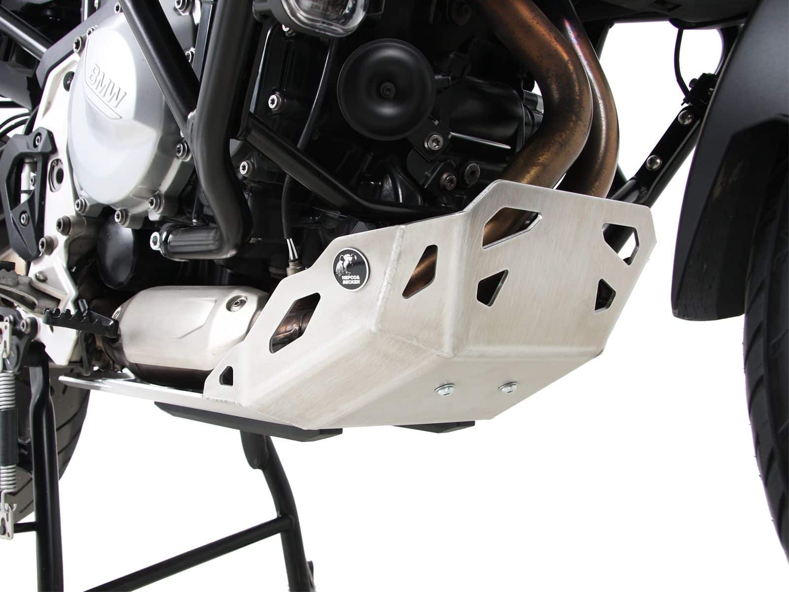 Piastra di protezione motore argento per BMW F 750 GS Hepco & Becker