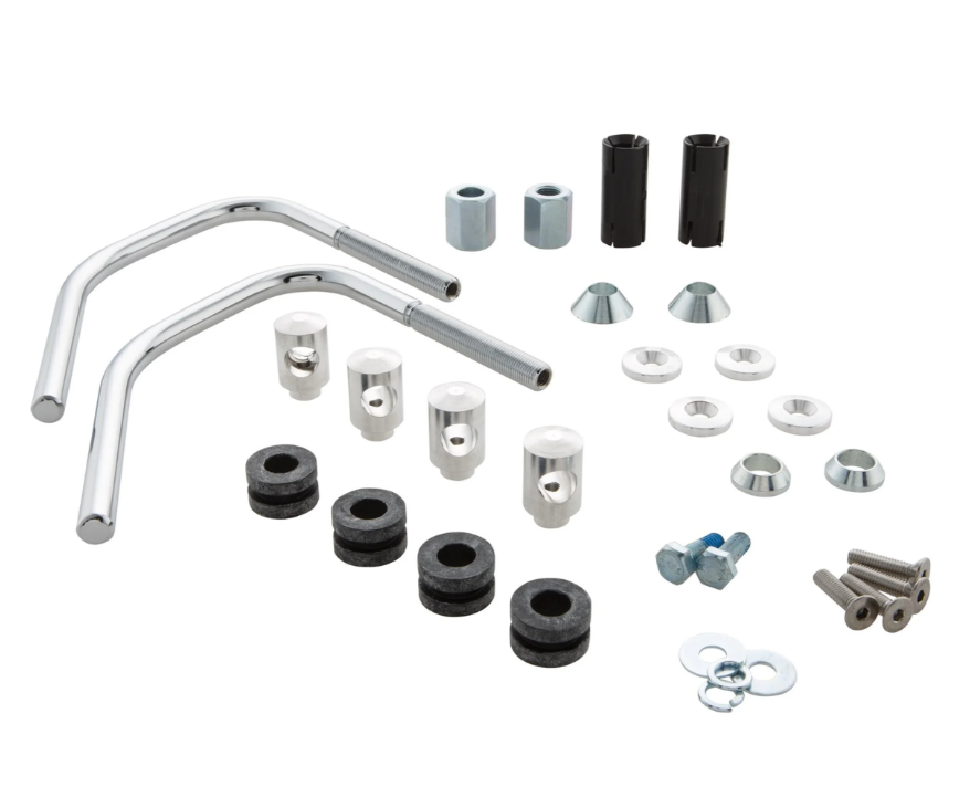 Materiale di montaggio zanzariera per Vespa Sprint 50-150cc 2T/4T, argento