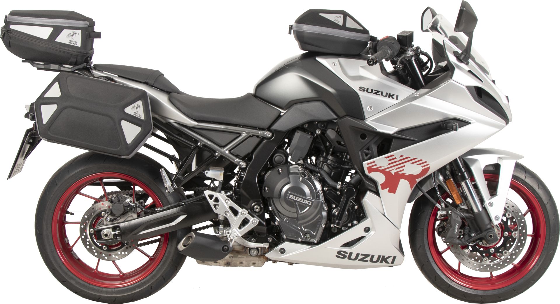 Portapacchi posteriore Smartrack nero per Suzuki GSX-8R (24-) Hepco & Becker