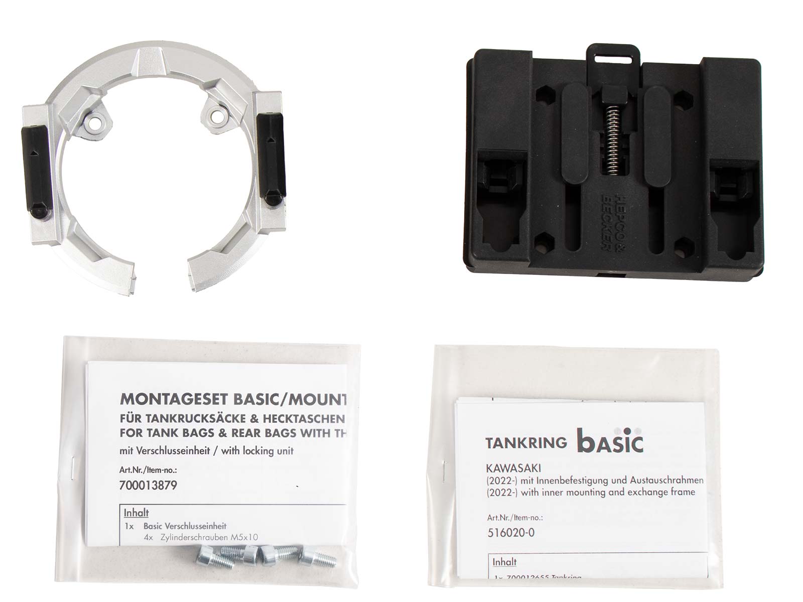 Anello serbatoio di base con blocco borsa serbatoio per Kawasaki Versys 1100 /SE (25- ) Hepco & Becker