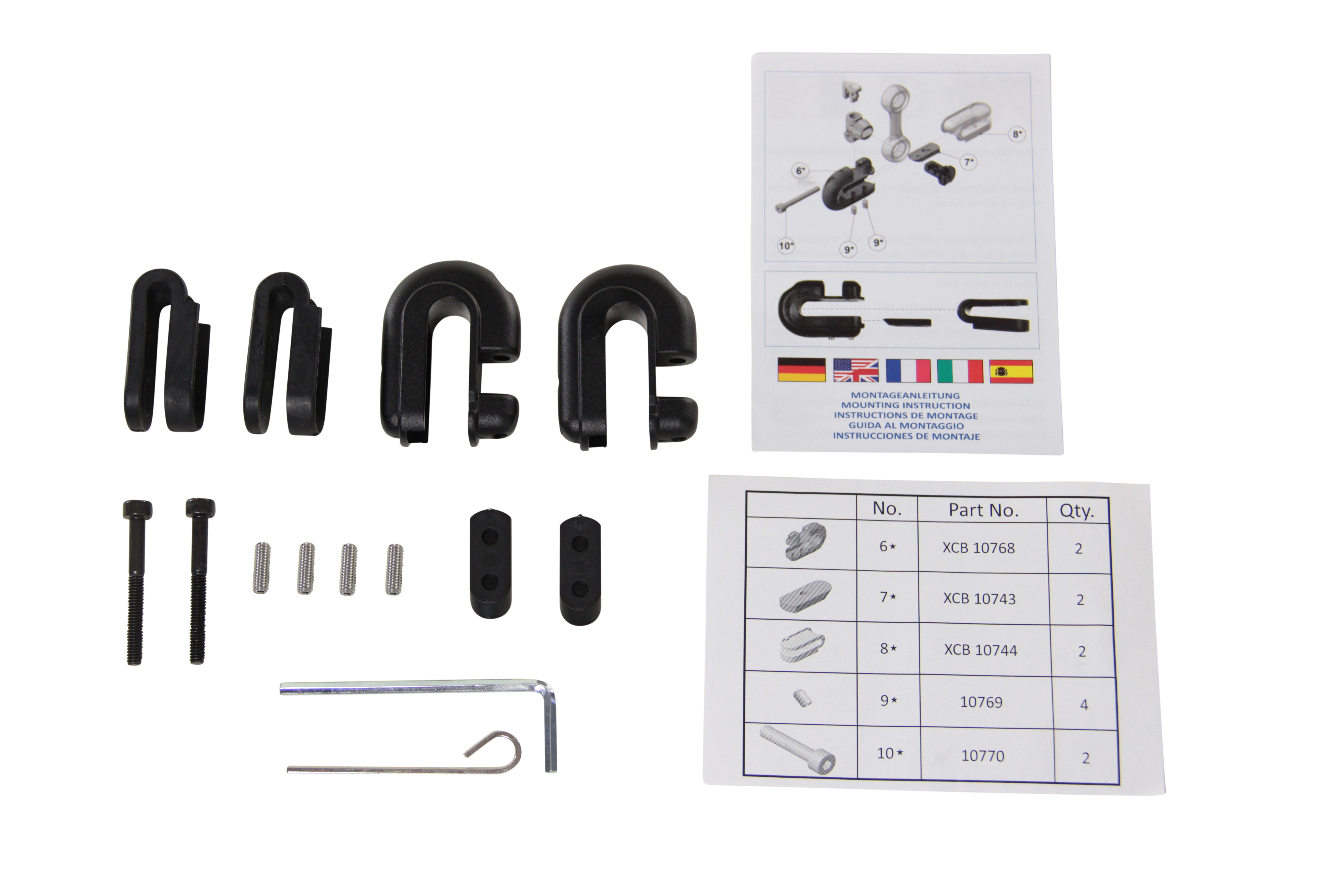 Morsetto XCC (coppia) per attacco X-Creen XCTA / XCSA / VSA originale MRA