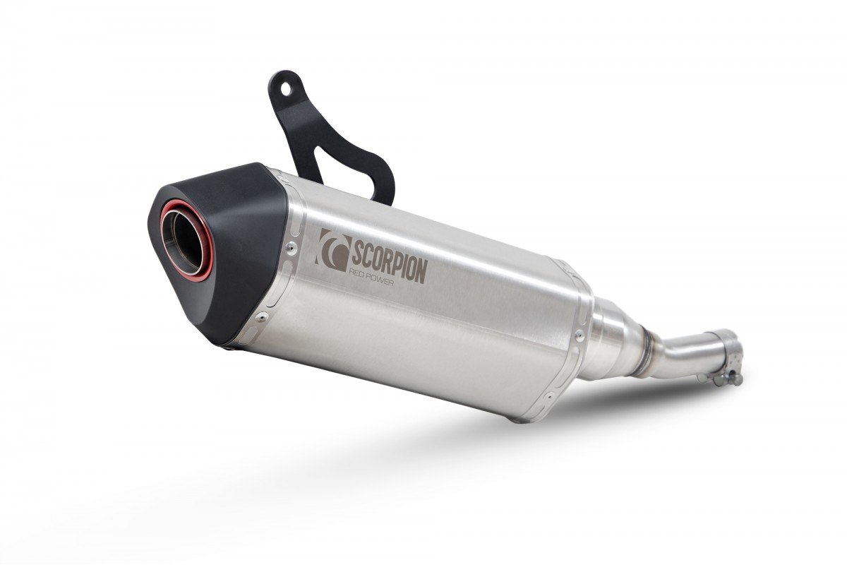 Scarico sportivo Scorpion "Red Power" silver per Vespa GTS/​GTS Super/​GTV 300ccm HPE (`20-) Euro 5